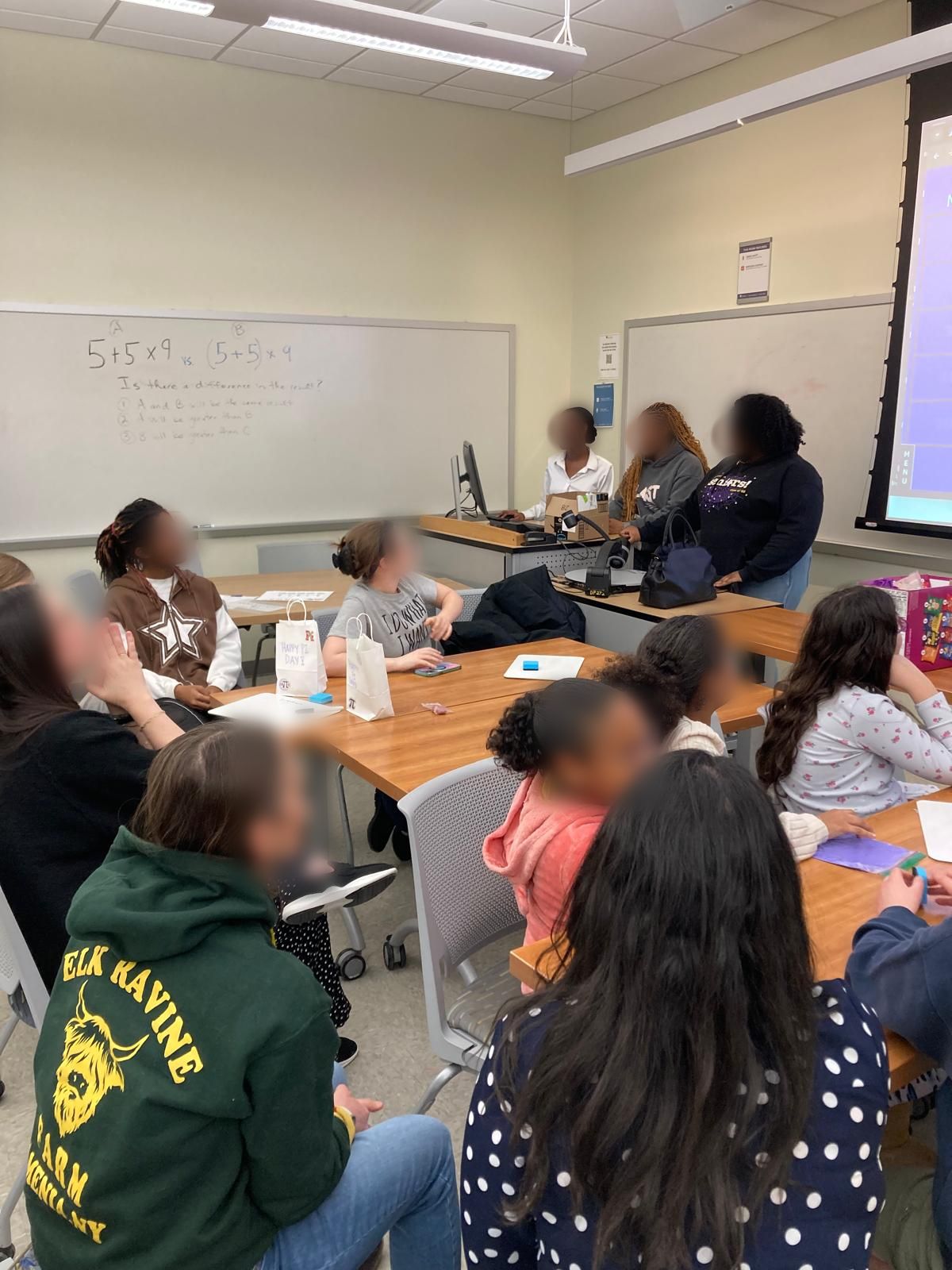 people playing pi jeopardy